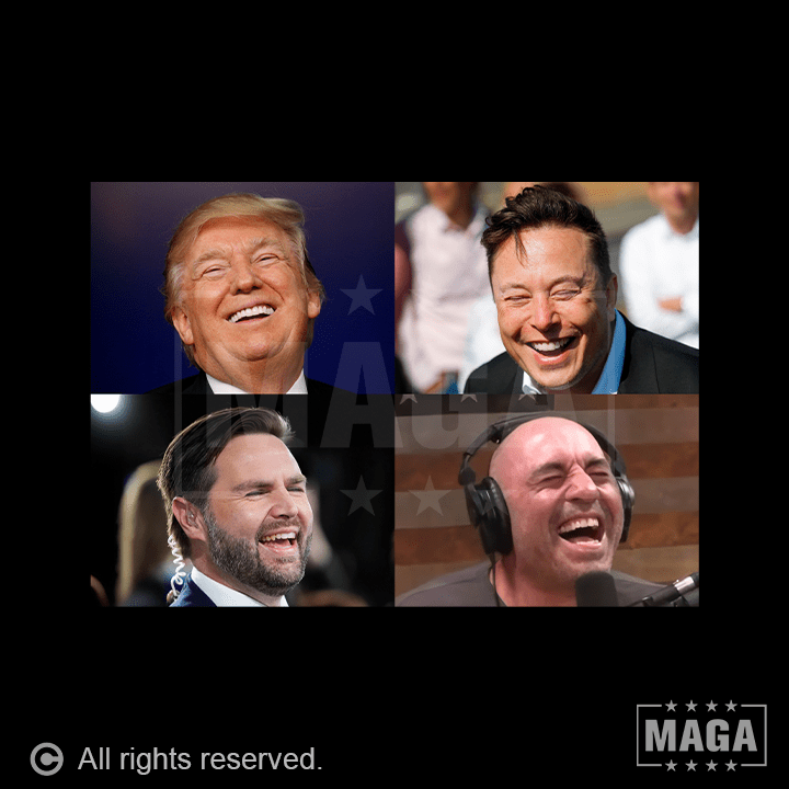 Trump x Vance x Musk x Rogan maga trump