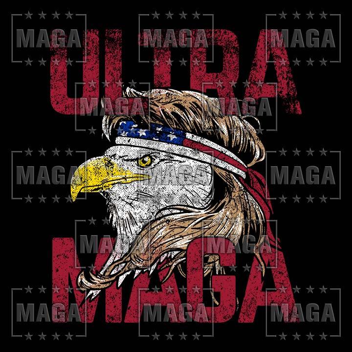Ultra MAGA Eagle Ladies Tee - November 2023 Club MAGA Exclusive Design maga trump
