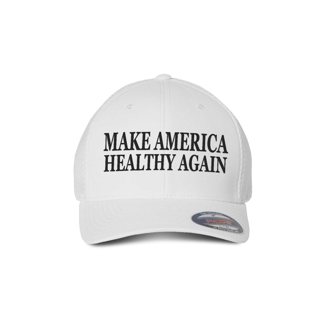 Ultrafiber Mesh Cap / White/Black / S/M Make America Healthy Again Hat V2 maga trump