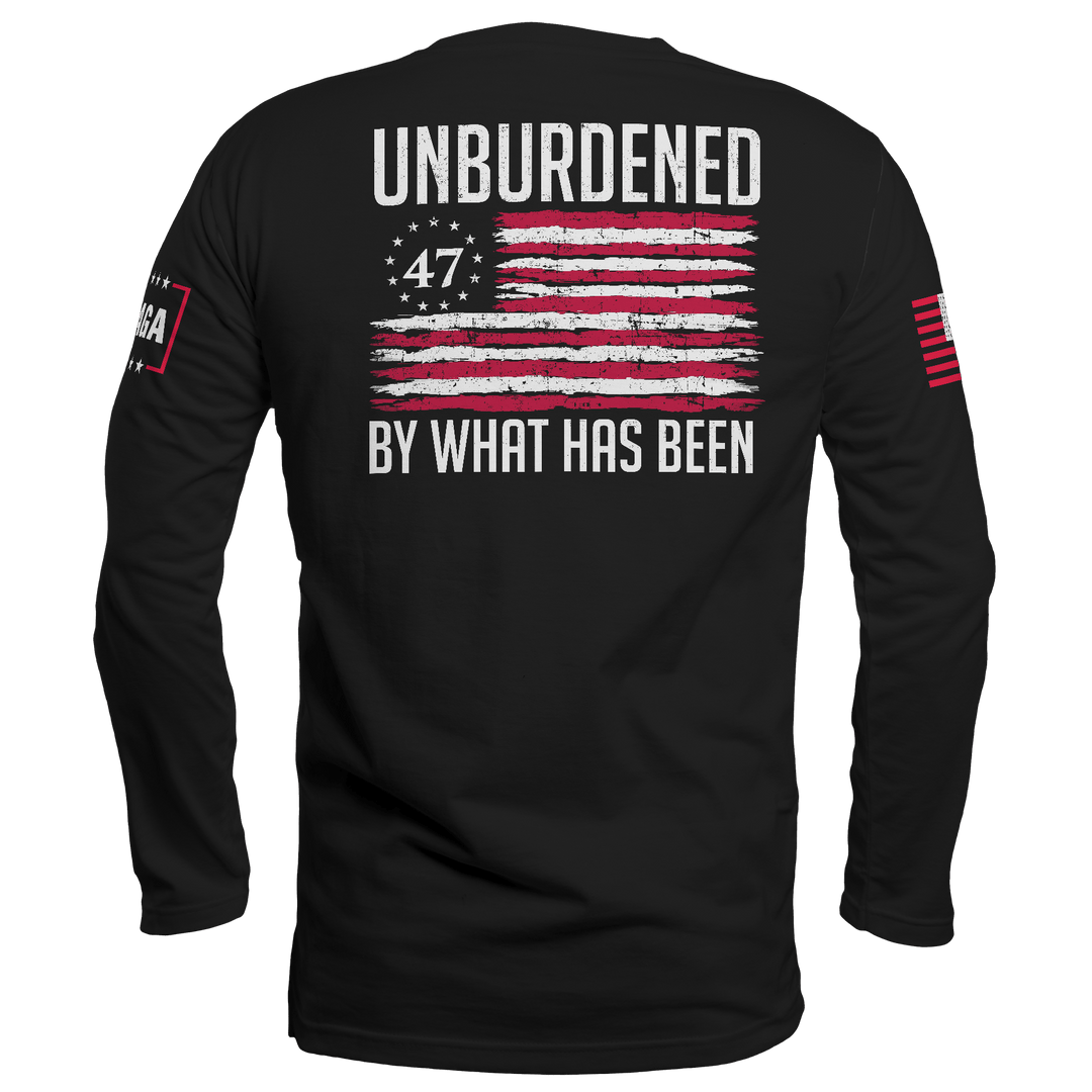 Unburdened by What Has Been 2 Long Sleeve maga trump