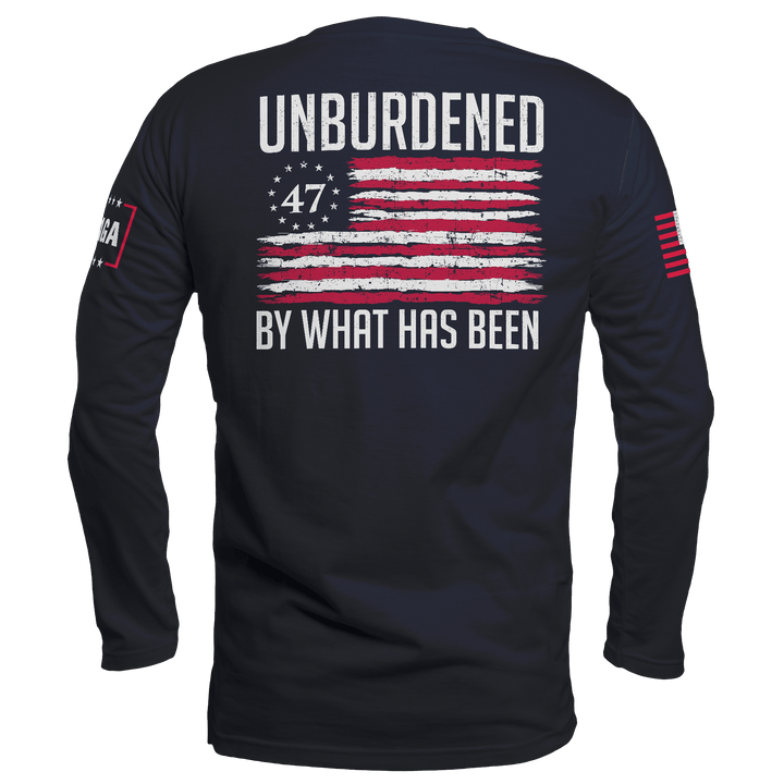 Unburdened by What Has Been 2 Long Sleeve maga trump