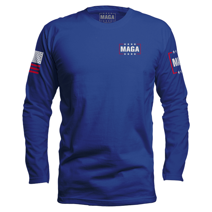 Unburdened by What Has Been 2 Long Sleeve maga trump