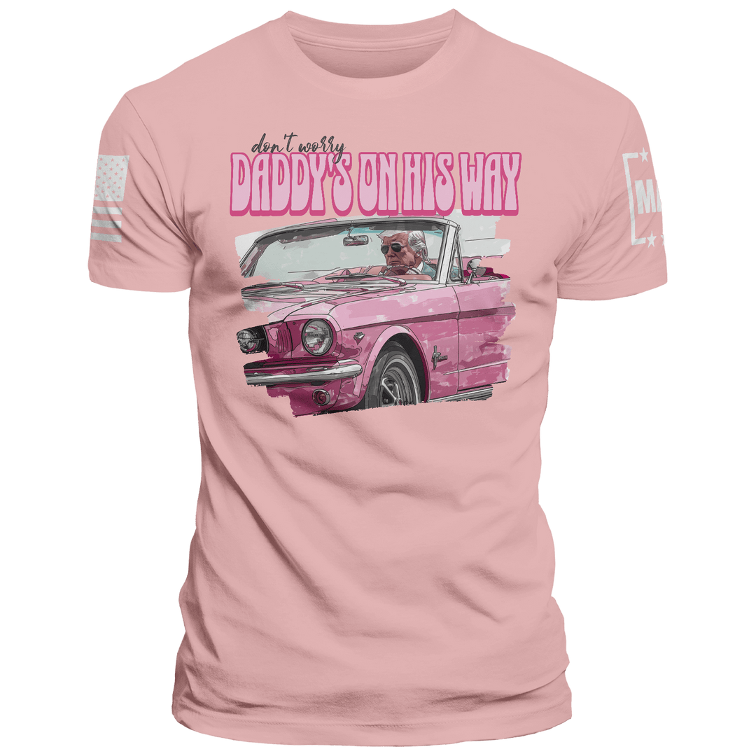 Unisex Shirt / Desert Pink / XS DON'T WORRY DADDY'S ON HIS WAY maga trump