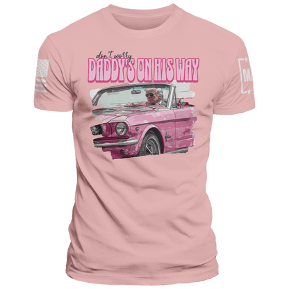 Unisex Shirt / Desert Pink / XS DON'T WORRY DADDY'S ON HIS WAY maga trump