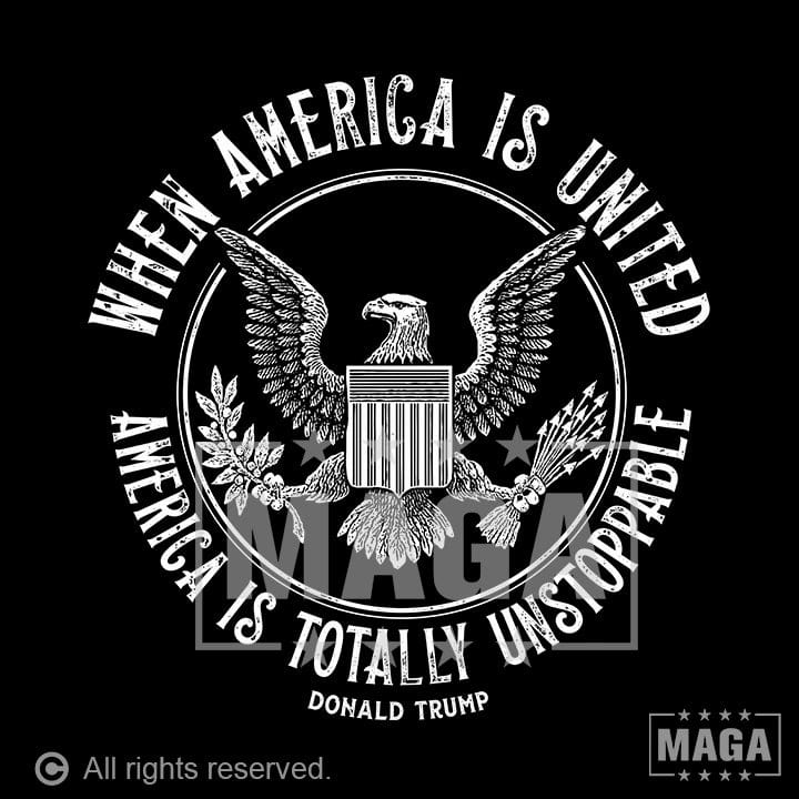 When America is United maga trump