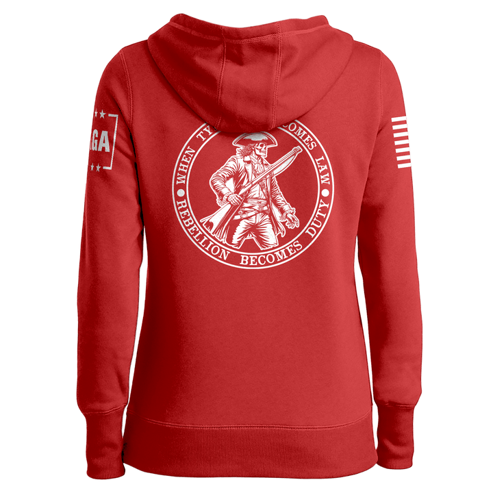 When Tyranny Become Law PatriotLadies Hoodie maga trump