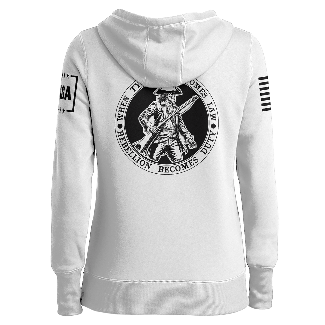 When Tyranny Become Law PatriotLadies Hoodie maga trump