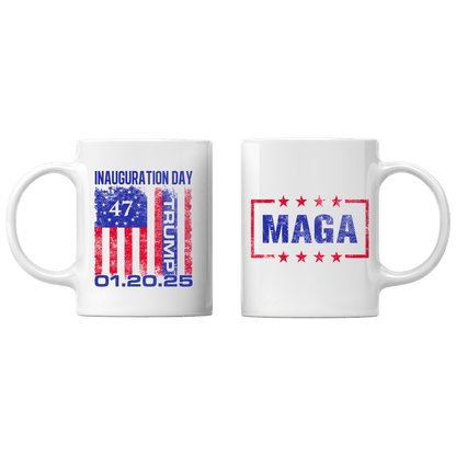White Inauguration Day Mug maga trump