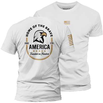 White / S America Founded on Freedom maga trump