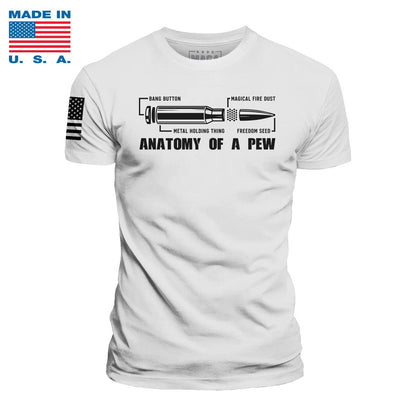 White / S Anatomy of Pewpew Made in the USA maga trump