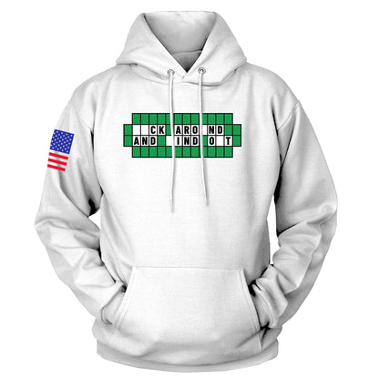 White / S FAFO Solve the Puzzle Hoodie maga trump