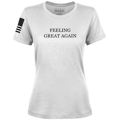 White / S Feeling Great Again Ladies Tee maga trump