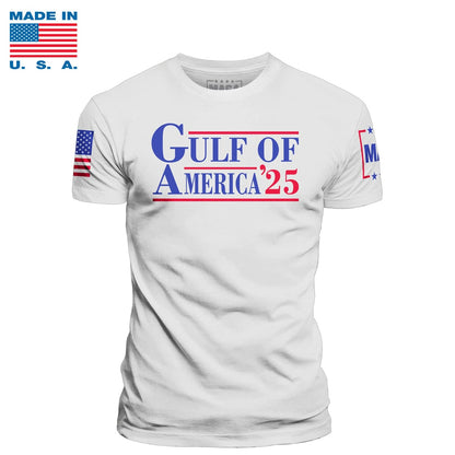 White / S Gulf of America '25 Made in the USA maga trump