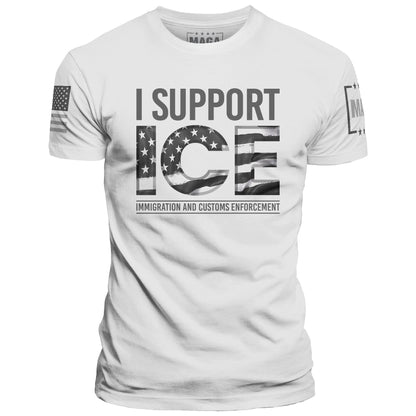 White / S I Support ICE maga trump