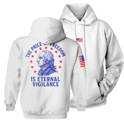 White / S The Price of Freedom Hoodie maga trump