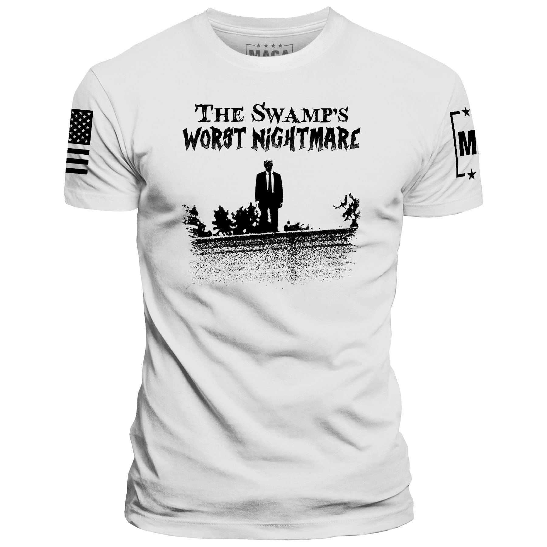 White / S The Swamps Nightmare maga trump