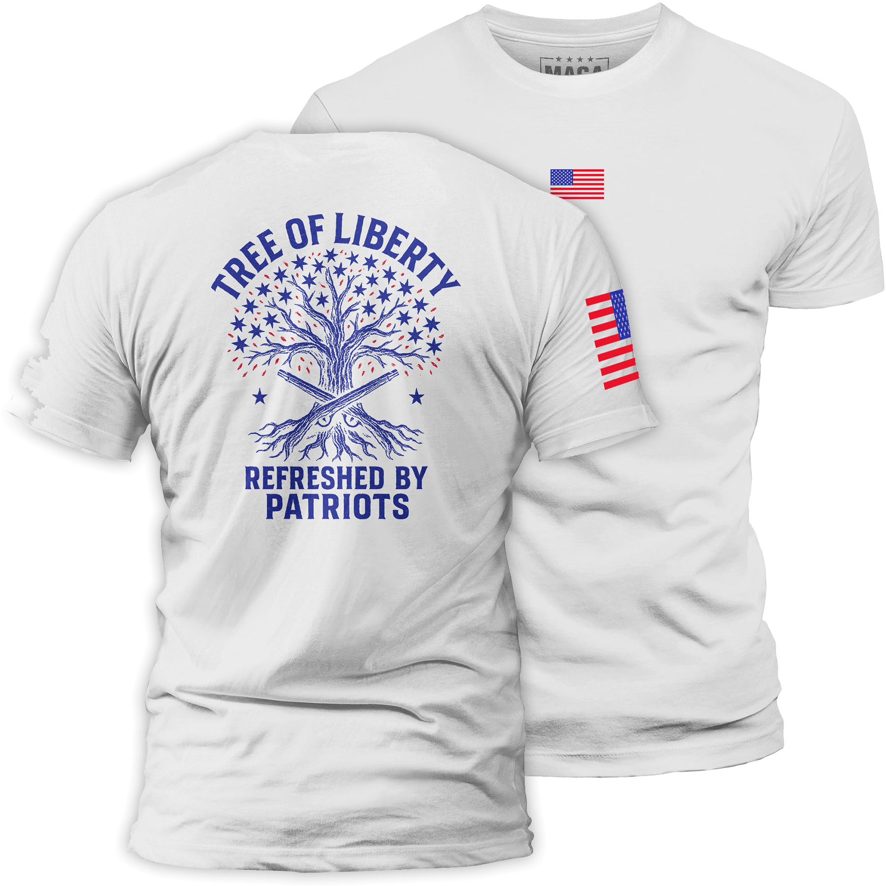 White / S Tree of Liberty maga trump