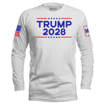 White / S Trump 2028 Long Sleeve maga trump
