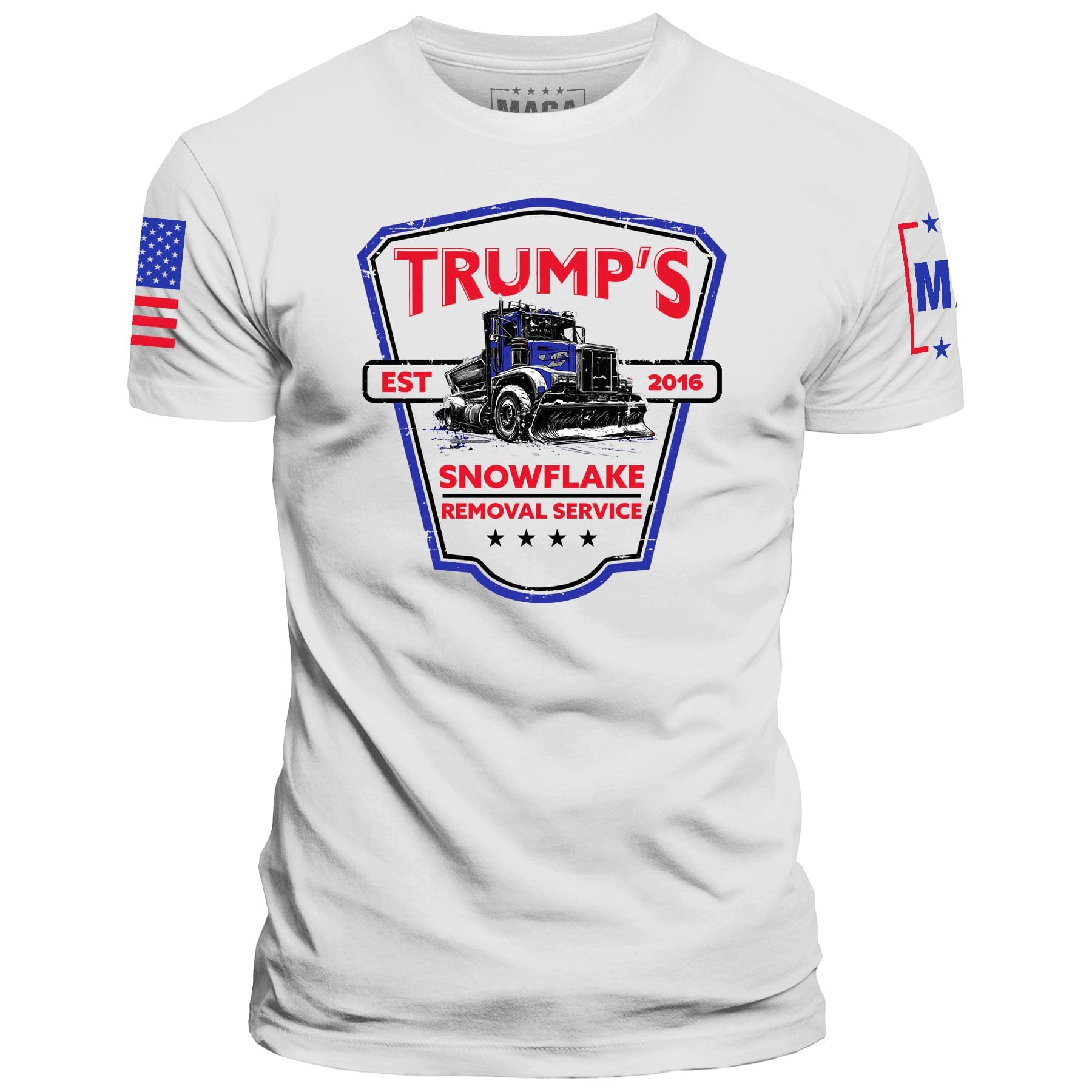 White / S Trump's Snowflake Removal maga trump