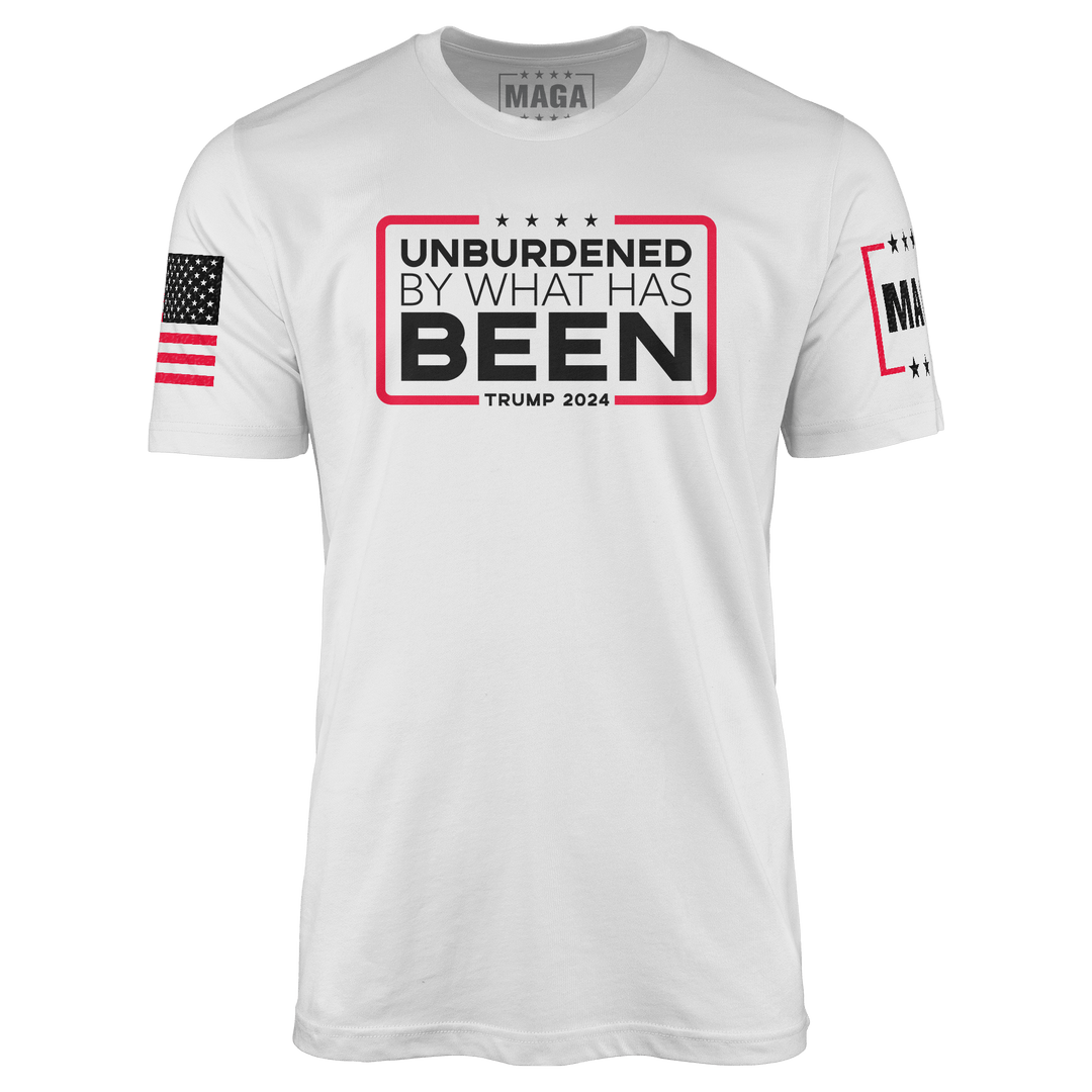 White / S Unburdened by What Has Been - Moisture Wicking T-shirt maga trump