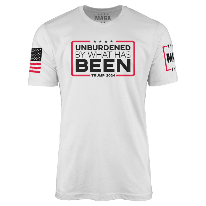 White / S Unburdened by What Has Been - Moisture Wicking T-shirt maga trump