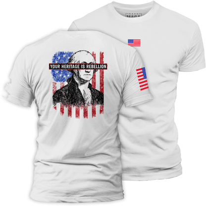 White / S Your Heritage is Rebellion maga trump