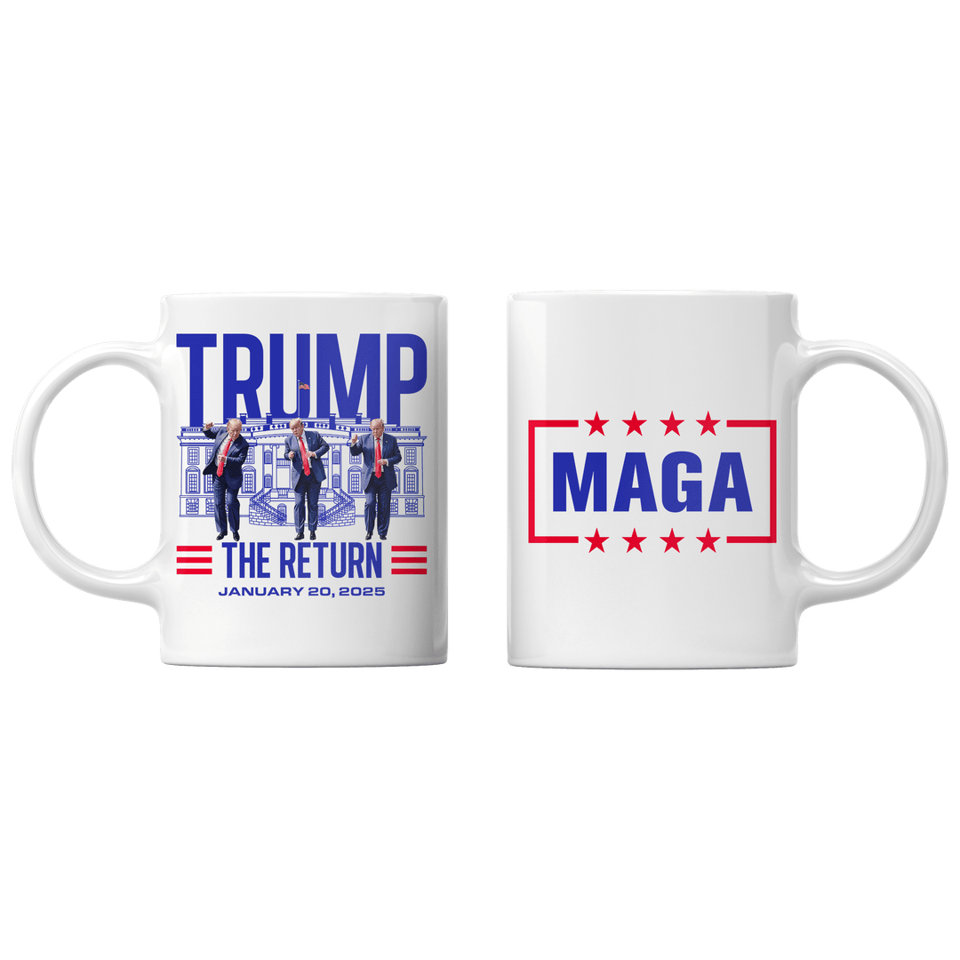 White Trump The Return Mug maga trump