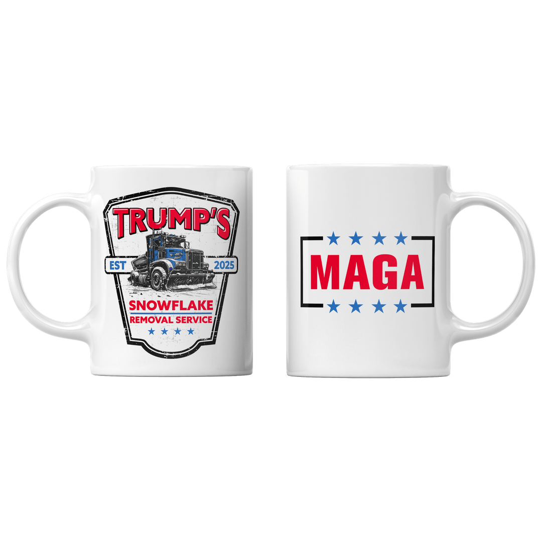 White Trumps Snowflake Removal Mug maga trump