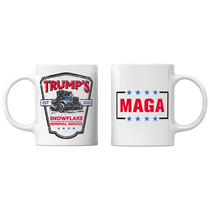 White Trumps Snowflake Removal Mug maga trump