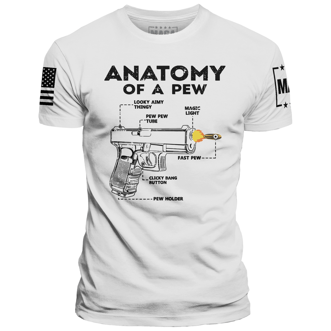 White / XS Anatomy of Pew maga trump