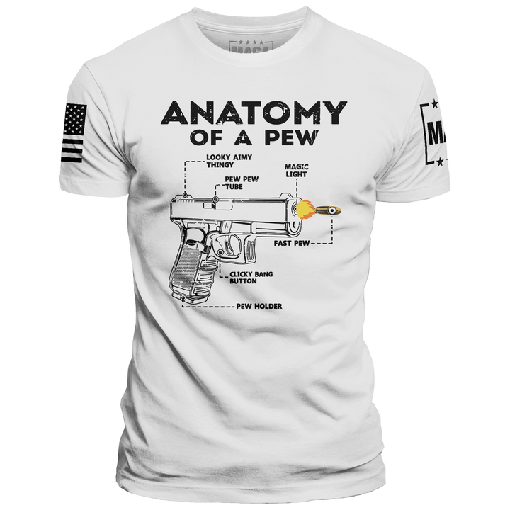 White / XS Anatomy of Pew maga trump