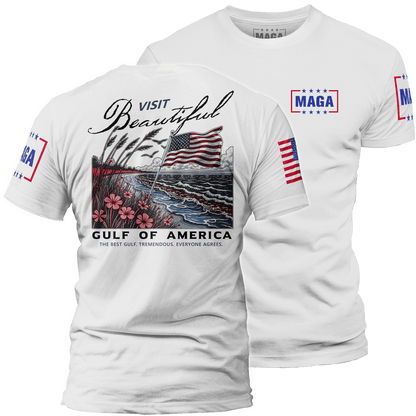 White / XS Beautiful Gulf of America maga trump