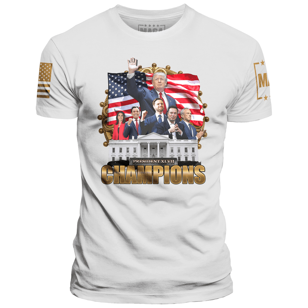 White / XS Champions President XLVII maga trump