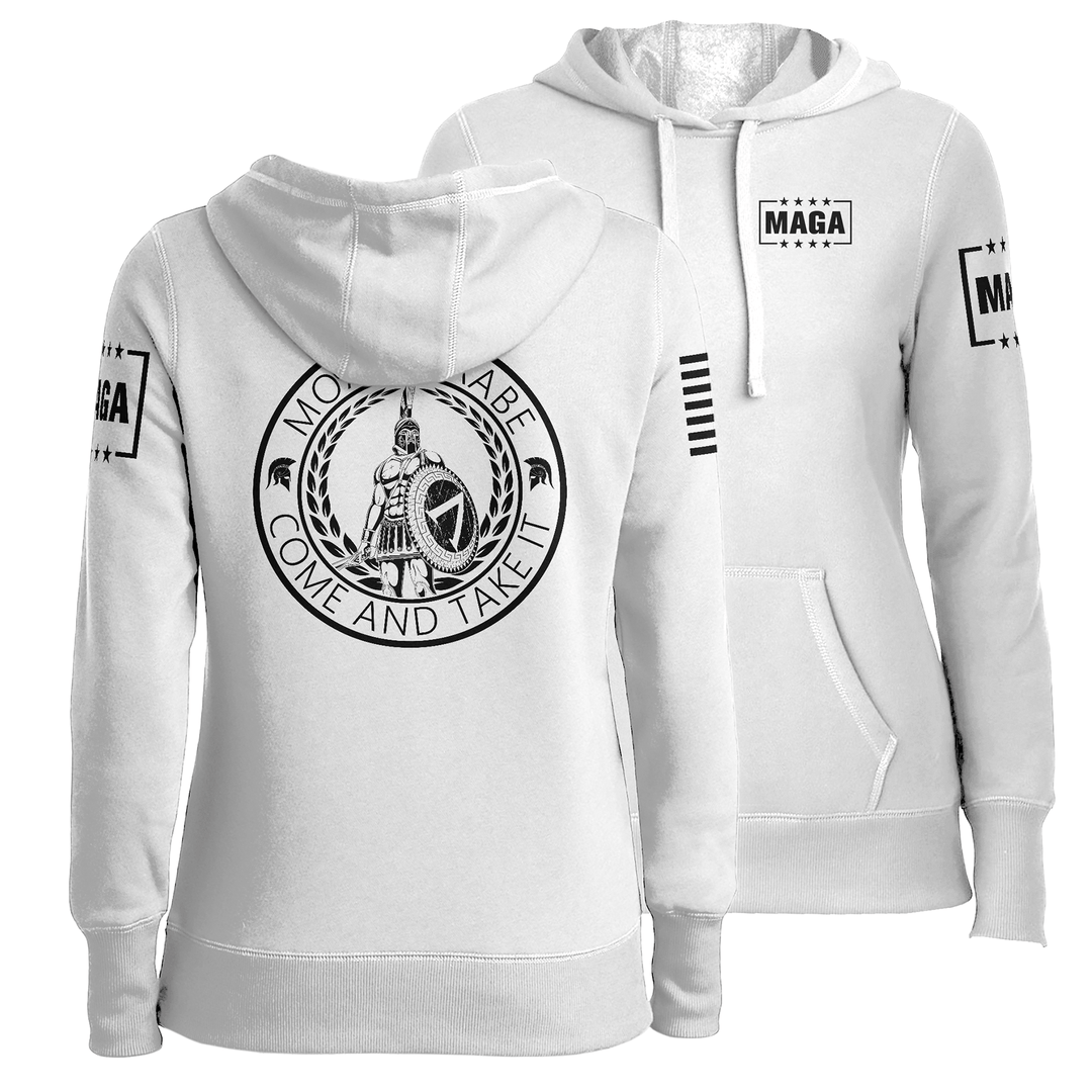 White / XS Come and Take it Ladies Hoodie maga trump