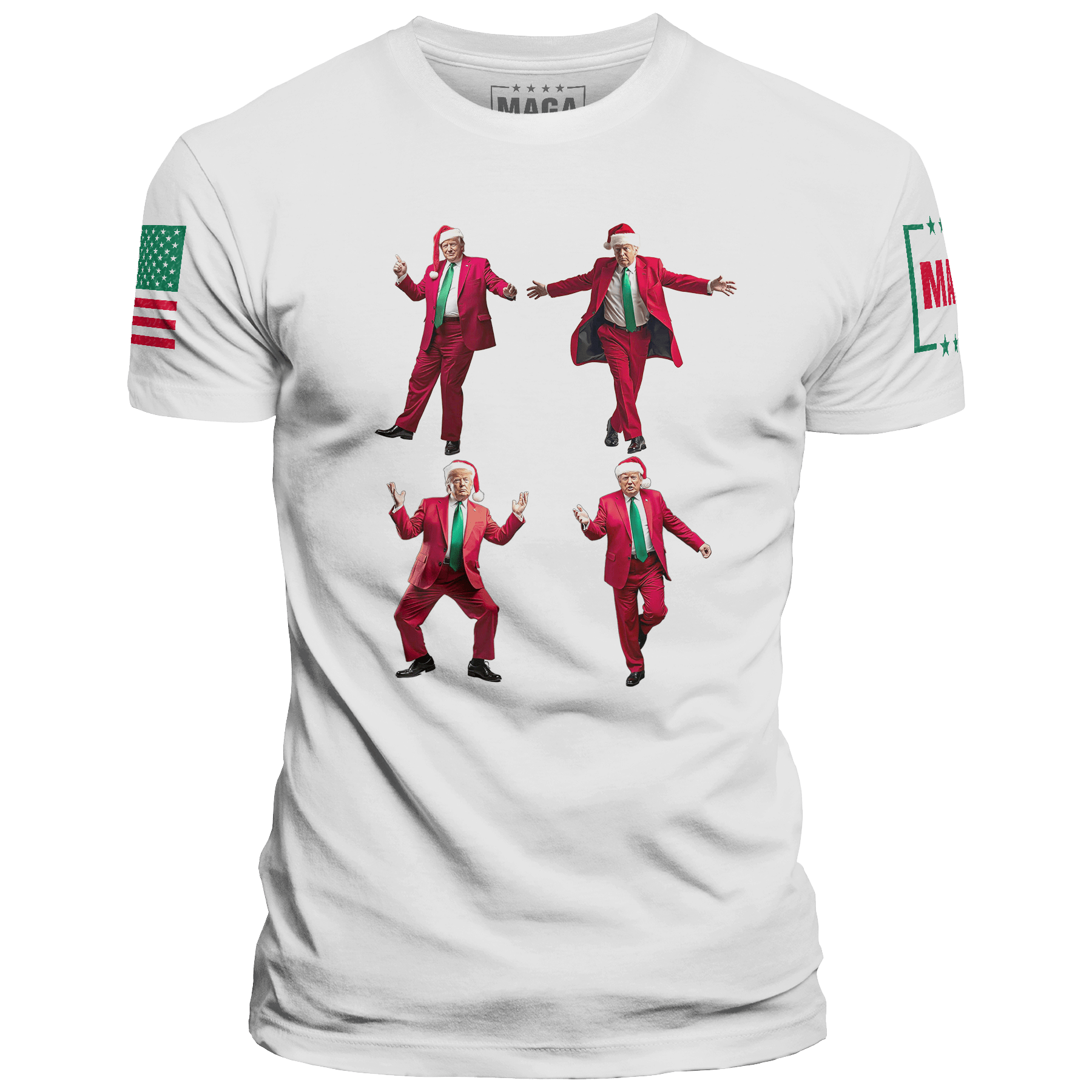 White / XS Dancing Trump V2 maga trump