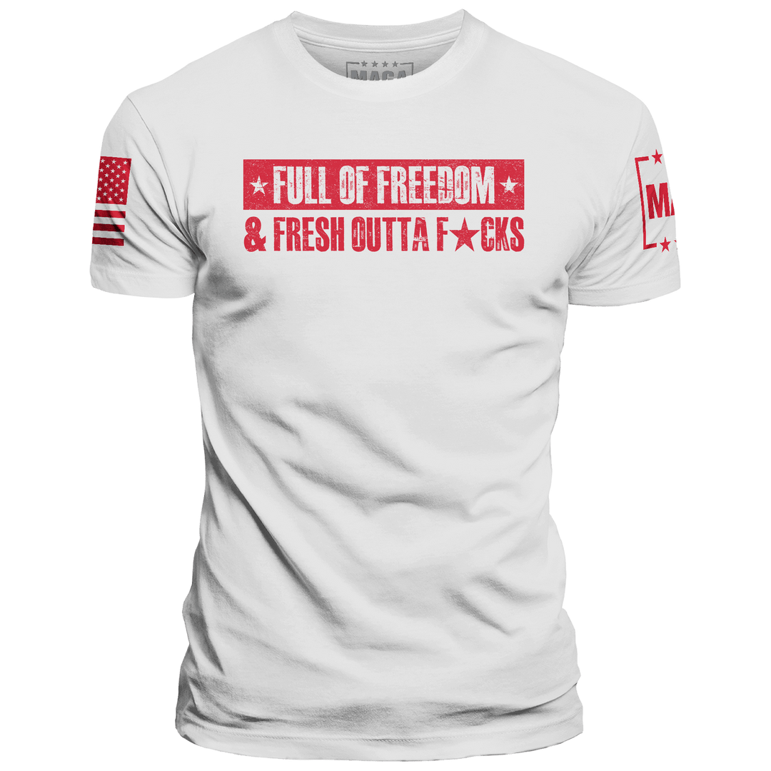 White / XS Full of Freedom maga trump