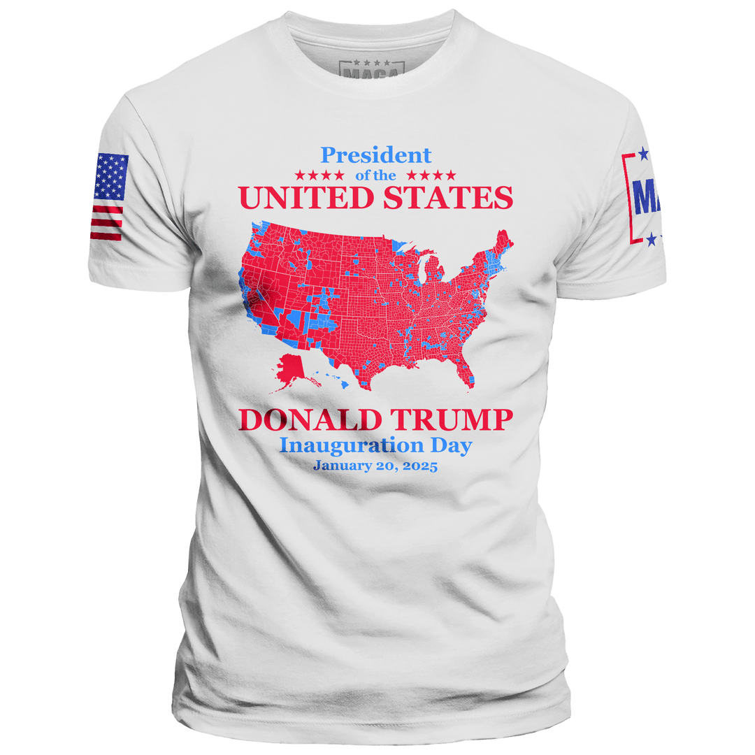 White / XS Inauguration Day Electoral Map maga trump