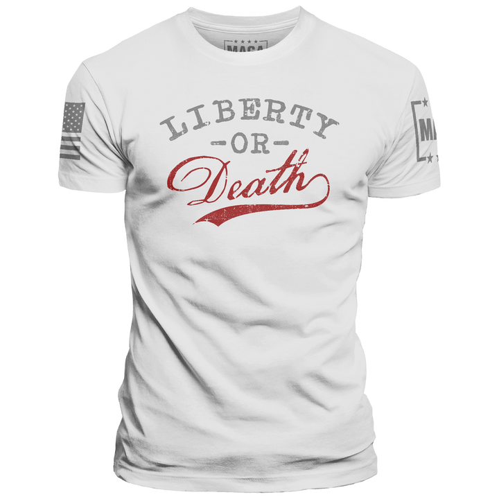 White / XS Liberty or Death maga trump