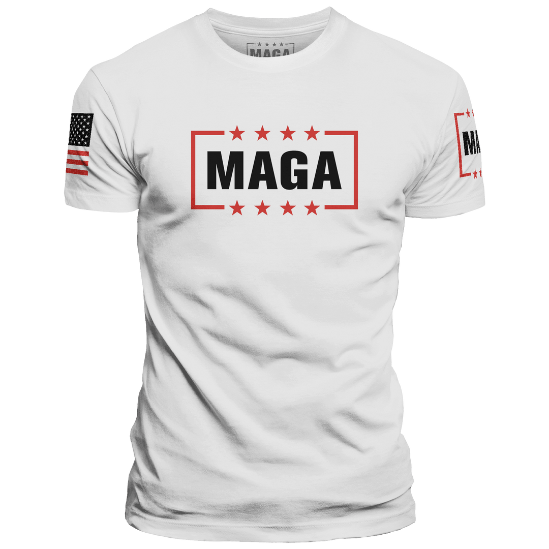 White / XS MAGA Tee maga trump