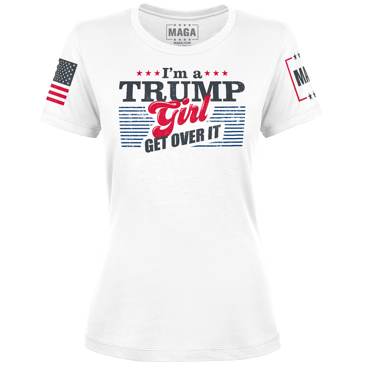 White / XS Trump Girl Ladies Tee maga trump