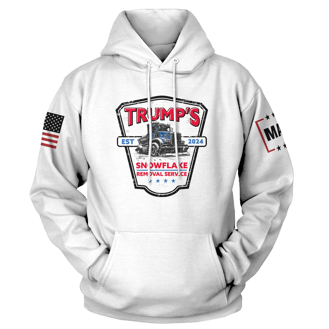 White / XS Trump's Snowflake Removal Hoodie maga trump