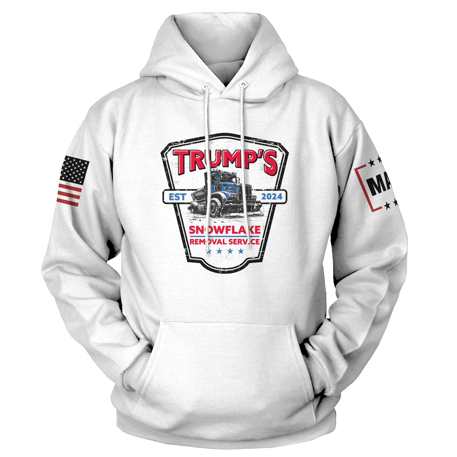 White / XS Trump's Snowflake Removal Hoodie maga trump