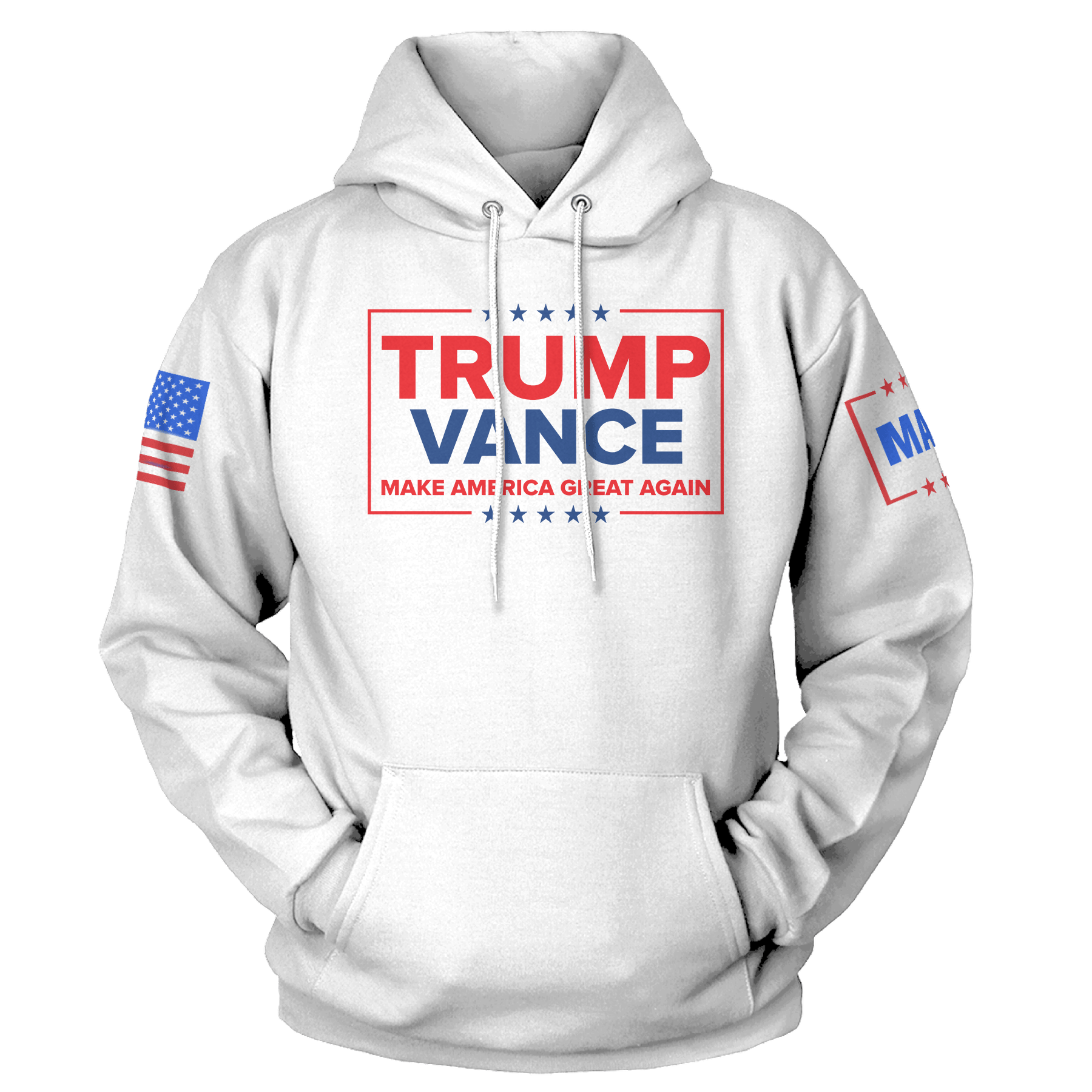 White / XS Trump Vance - MAGA Hoodie maga trump