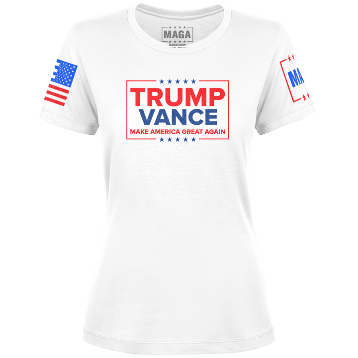 White / XS Trump Vance - MAGA Ladies Tee maga trump