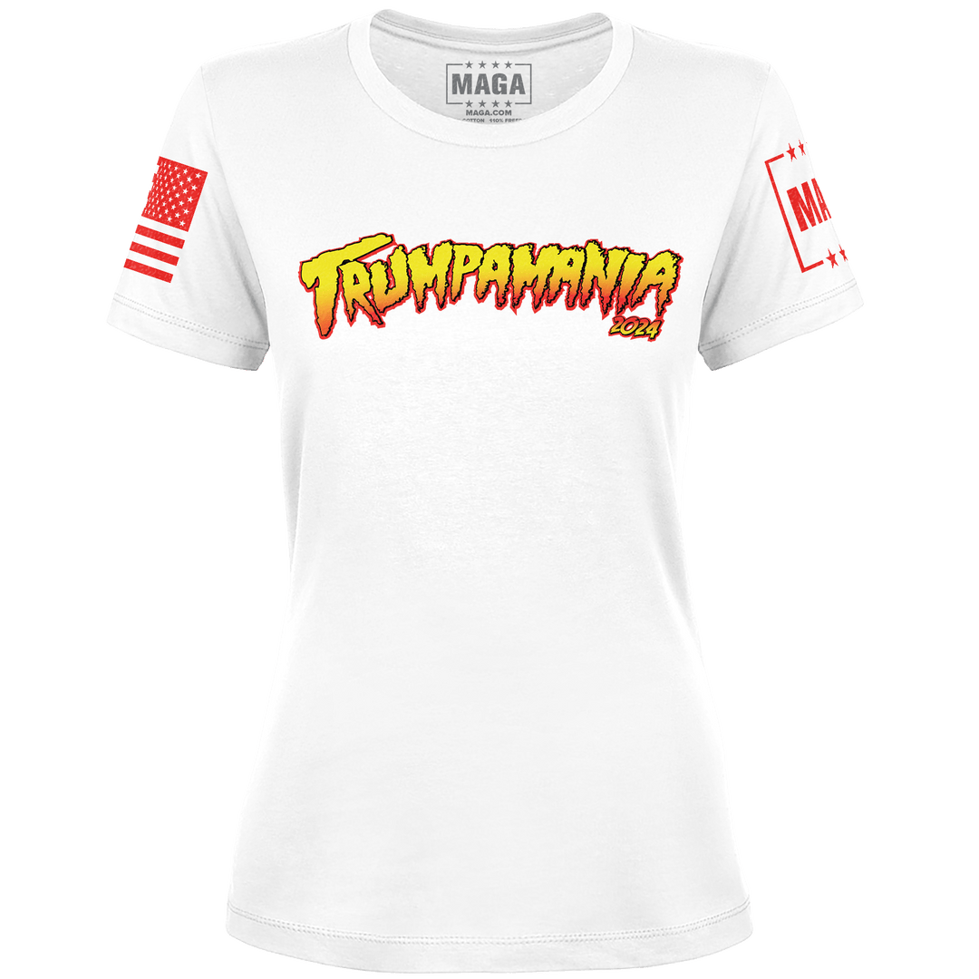 White / XS Trumpamania 2024 Ladies Tee maga trump