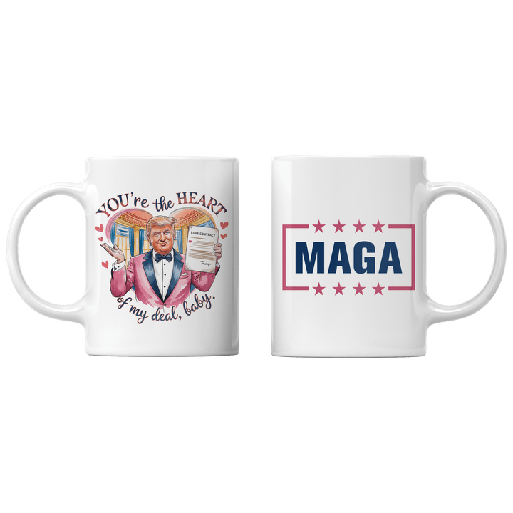 White Your The Heart of my Deal Baby Mug maga trump