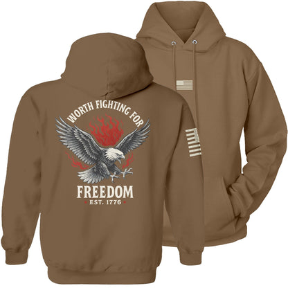 Woodland / S Freedom is Worth Fighting For Hoodie maga trump