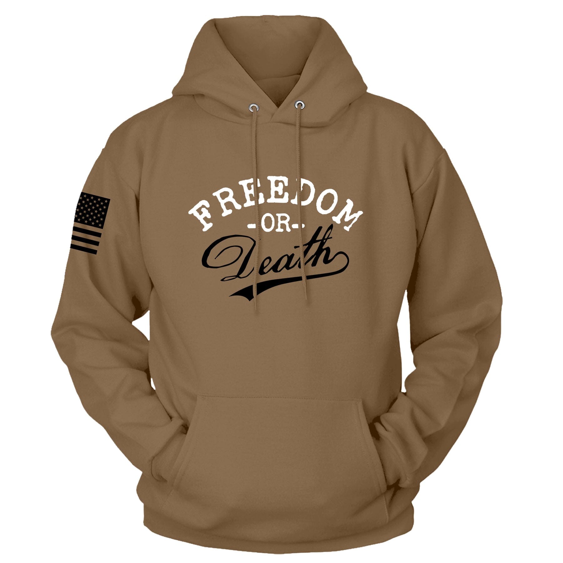 Woodland / S Freedom or Death Hoodie | Fall Edition maga trump