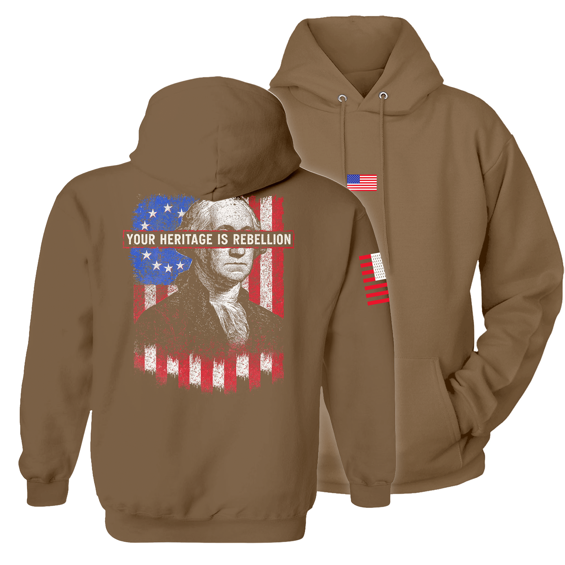Woodland / S Your Heritage is Rebellion Hoodie | Fall Edition maga trump