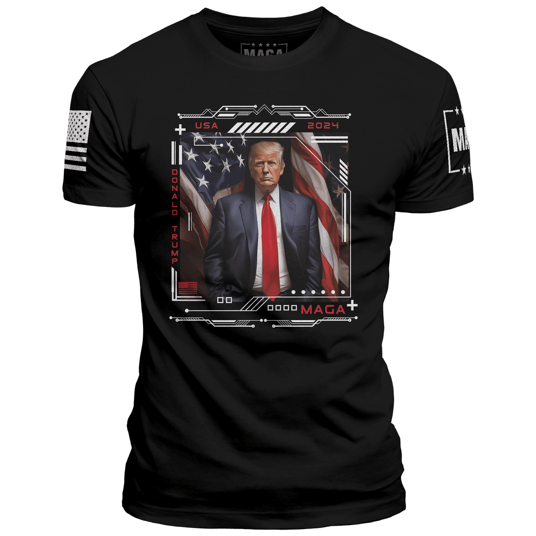 XS / Black USA Trump 2024 - February 2024 Shirt of the Month Exclusive Design maga trump